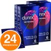 Durex Preservativi DUREX INTENSE HC 24 Profilattici Con Rilievi Stimolanti Per Lei
