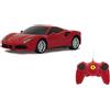 JAMARA 405133 - Ferrari 488 GTB Pagani Macchinina 1:24 27Mhz Interni Simili all'Originale, Rossa