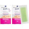 HP HEALTH PRODUCTS EASY DEPIL Easy Depil KIT DI 40 STRISCE DEPILATORIE CORPO (Gambe, Parti Intime, Braccia, Ascelle). Rapide, efficaci, facili da usare. Azione profonda, Pelle liscia a lungo. Con proteine vegetali addolcenti.