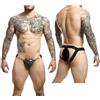 Sospensorio erotico maschile abbigliamento intimo uomo perizoma verde militare