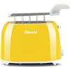 Girmi TP10 Tostapane, 750 W, Pinze estraibili inox, 7 livelli di cottura, Funzione tostafetta, Raccogli briciole, Espulsione automatica, Spegnimento automatico, Giallo