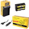 Patona Batteria Patona + caricabatteria Synchron LCD USB per Sony DCR-DVD91,DCR-DVD91E