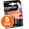 Duracell 5 PILE DURACELL ULTRA POWER PHOTO LITIO CR123 CR 123 3v Pila Batterie batteria