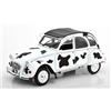 SOLIDO 1:18 AUTO DIE CAST CITROEN 2CV6 "VACHE" 1985 BIANCO E NERO ART S1850028