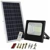 vidoelettronica FARO FARETTO LED SOLARE 400W LUCE FREDDA CON PANNELLO SOLARE ip 67