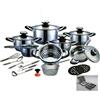AMC PENTOLE padelle tegami a induzione 23 Pz + Set Coltelli 6 pz IN OMAGGIO