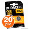 Duracell 20 PILE DURACELL LITHIUM CR2025 LITIO CR 2025 DL2025 3v 10 Blister Pila Batterie