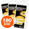 Duracell 180 Batterie PILE Duracell Activair 10 per Apparecchi Acustici PROTESI PR70
