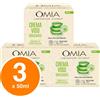 Omia Crema Viso Idratante Aloe Vera Trattamento Rinfrescante Lozione Bio 3x 50ml