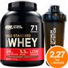 Optimum Nutrition ON Optimum Nutrition Gold Standard 100% Whey Proteine Cioccolato 2,27kg + Shaker