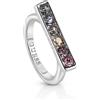 Guess Anello Donna GUESS UBR83041 Acciaio 3 Misure Swarovski Pietre Colorate