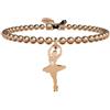 Kidult Bracciale Donna KIDULT FREE TIME 731428 Acciaio Rosè Ballerina F.P.