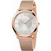 Calvin Klein CK Orologio Uomo CK CALVIN KLEIN MINIMAL K3M21626 Bracciale Acciaio Mesh Rosè