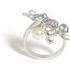 Liu Jo Luxury Anello LIU JO LUXURY Argento 925% LJ421 Charms Perla Swarovski 3 Misure 10 14 16