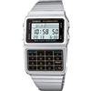 Casio Orologio CASIO DATA BANK CALCULATOR DBC-611-1DF Calcolatrice Bracciale Acciaio