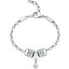 Morellato Bracciale Donna MORELLATO DROPS SCZ682 Acciaio Charms Swarovski Celeste Bebè NEW