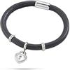 Morellato Bracciale MORELLATO ESTATE Pelle Colorato Charm Swarovski Cuore Azzurro Nero