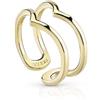 Guess Anello Donna GUESS I DID IT AGAIN UBR84009 Acciaio Gold Dorato Cuore 5 Misure