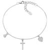Amen Bracciale Donna AMEN BRCRCUBBZ Argento 925% Croce