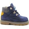 Balducci Scarpe primi passi da bambino anfibi polacchini scarponcini pelle blu Balducci