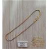 savagioielli Bracciale 1.5 mm fune corda 3 colori in oro giallo, bianco e rosso 750