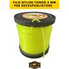 SUPER PRO Filo Nylon Tondo 4 mm per Decespugliatore - Alta Resistenza, Varie Lunghezze