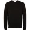 Selected 16090147 Berg Sweater Nero M Uomo