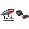 Einhell 2347120 Aspiratore a Batteria Portatile Te-VC, 18 Li-Solo, Rosso, Nero + 2,5 Ah Power X-Change Batteria