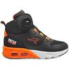 KangaROOS Kx-Raptor Hi Xt, Scarpe da Ginnastica Unisex-Adulto, Jet Black Neon Orange, 39 EU