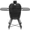 barbecook Barbecue kamado Kamal 60 in Ceramica, Nero Opaco, XL, 138x84x110,5 cm