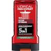 L'Oreal Men Expert L'Oréal Men Expert Gel doccia e shampoo per uomini, bagno doccia per la pulizia del corpo, dei capelli e del viso, cura del corpo da uomo per una freschezza duratura con profumo aromatico, stop