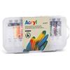 Primo Valigetta con 10 colori acrilici in tubetti da 18 ml