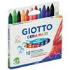 Giotto Pastelli a Cera MAXI 12 Colori - Set colori Grandi per Bambini