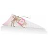 Officina Grafica CONO PORTA CONFETTI COMUNIONE CRESIMA BATTESIMO NASCITA ROSA BAMBINA COF10p