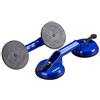 Relaxdays Ventosa di Sollevamento Doppia, Set da 2, Alzavetri, Piastrelle & Pannelli, Max. 80 kg, Ø 12 cm, Blu