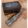 CANNOCCHIALE MINI in OTTONE + COFANETTO IN LEGNO IDEA REGALO VINTAGE ROYAL NAVY