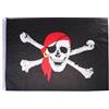 2''x3 '' Cranio Pirata Bandana rossa bandiera 60x90cm Bandiera per il gioco