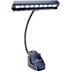 Soundsation Lampada Leggio 9 LED Clip Flessibile Luce Lettura Musica USB MSL-9N Soundsation