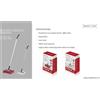 Royalty Line, Aspirapolvere CS402.1 Spazzatrice a batteria, Rossa