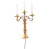 Lampada a candela LED per casa delle bambole, scala 1: 87, per mini giardino