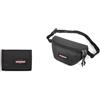 EASTPAK CREW SINGLE Portafoglio, 22 cm, Nero (Black) & SPRINGER Marsupio, 129 cm, 125 L, Nero (Black)