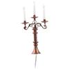 Lampada a candela LED per casa delle bambole, scala 1: 87, per mini giardino