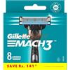 Gillette Mach3 confezione da 8 cartucce lame per rasoio Nuovo Mach 3 Germania