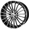 Brock B24 Brock 7 x 16 et 35 Bolt Circle 4 x 98 Hub centraggio 58,1 580070200, Nero front-polished