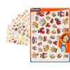 Cléopâtre CLEOPATRE - Adesivi adesivi a farfalla/uccello/coccinella/api, multicolori, confezione da 24 fogli (936 stickers)