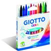 Giotto Pastelli a Cera Giotto Cera 2 Confezioni da 12 Colori a Cera Assortiti Ciascuna