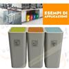 UppyHome Set Pattumiera raccolta differenziata Trio 3 pezzi da 10 Litri sottolavello casa