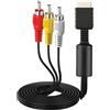 CAVO AV COMPONENT HD AUDIO VIDEO RCA PER PS3 PS2 PS1 PLAYSTATION 1.8MT