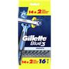 Gillette Blue 3 Smooth - Rasoi usa e getta da uomo, confezione da 16 rasoi [Ufficiciale]