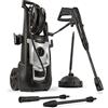 Powerplus POWXG90410 Elettrico 420l/h 1800W Nero, Argento idropulitrice